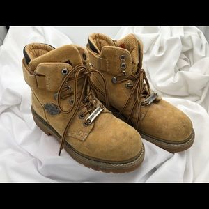 Harley-Davison suede boots